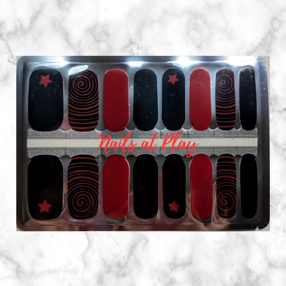 Nails at Play Other - 5 for $15 Nail Wraps- Swirl onto Darkness